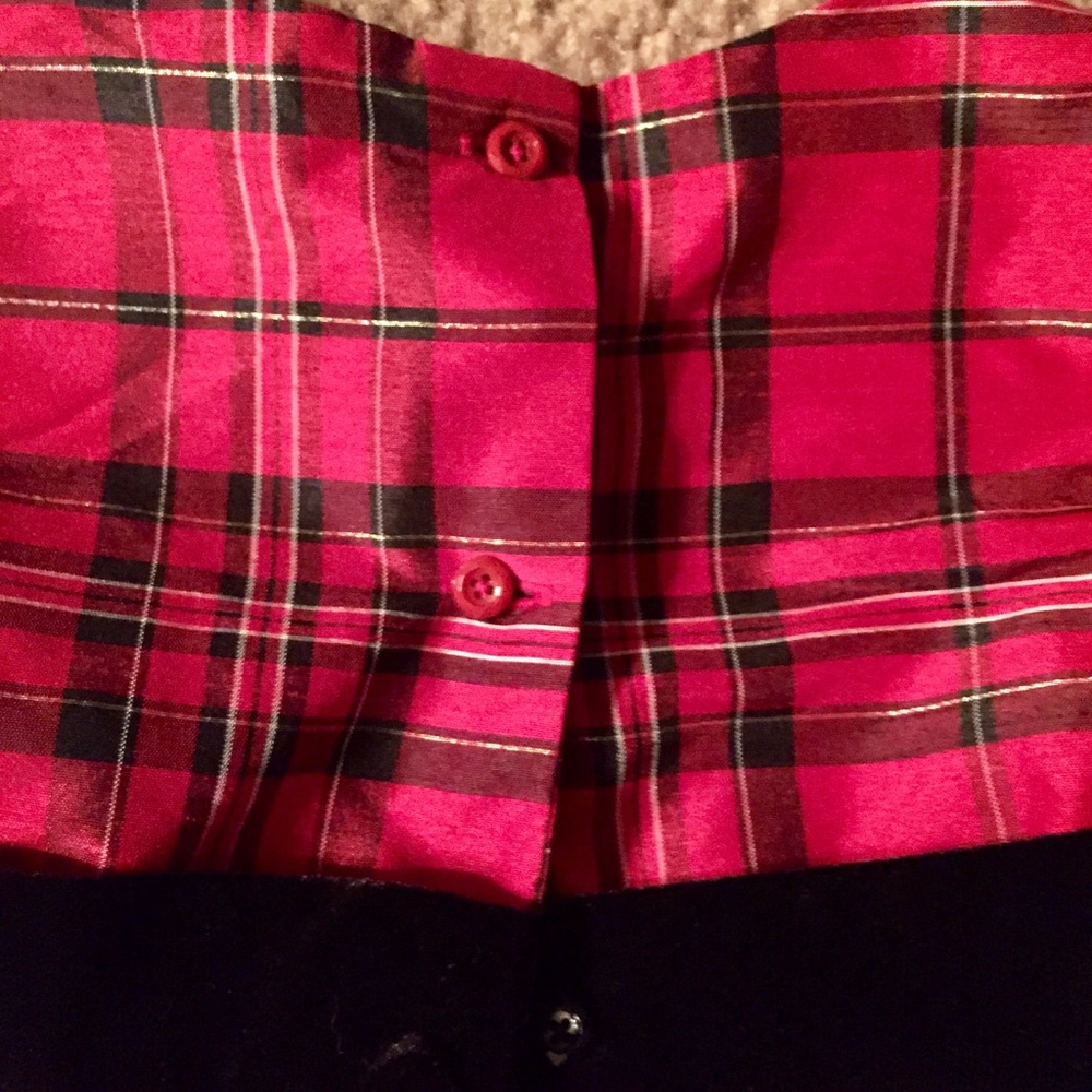 Gymboree Plaid & Velvet Holiday Dress! - Picture 6 of 6